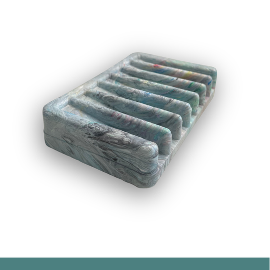 Jabonera de Plástico Reciclado_Tonos Celestes