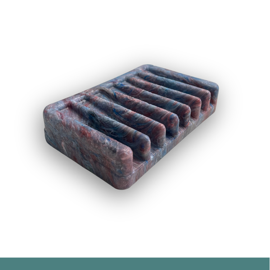 Jabonera de Plástico Reciclado_Tonos Rojizos