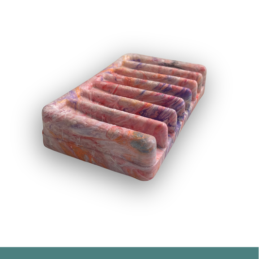 Jabonera de Plástico Reciclado_Tonos Rosados
